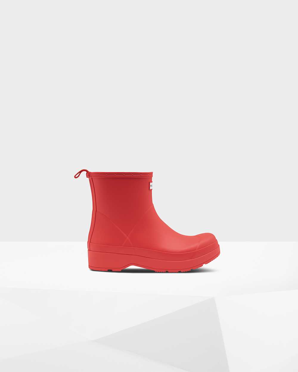 Hunter Original Play Short Men's Rain Boots NZ-60158H Red